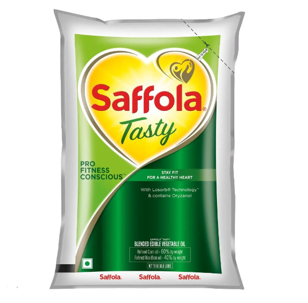 ( 1 L )  Saffola Tasty Pro Fitness Refined Oil 