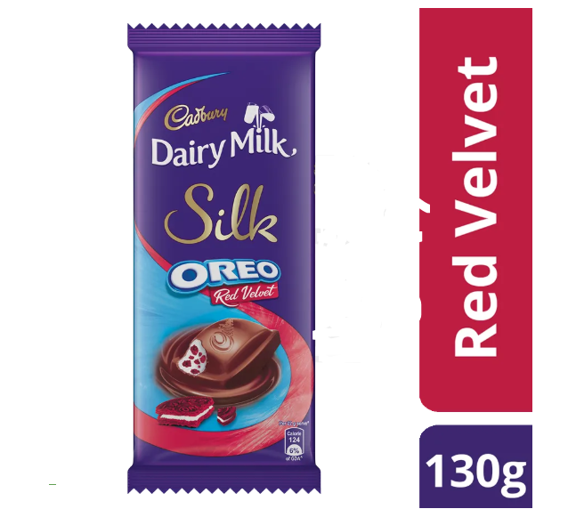 (130 gm) Cadbury Dairy Milk Silk Oreo Red Velvet 