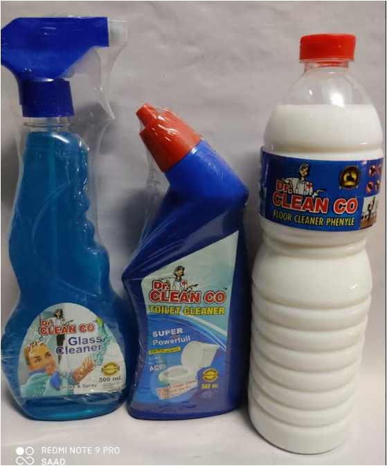 Dr. combo Pack , glass cleaner ,toilet cleaner , phenyle 