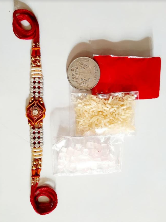 Rakhi Stone (Combo Pack ) Roli, Chawal, Shagun