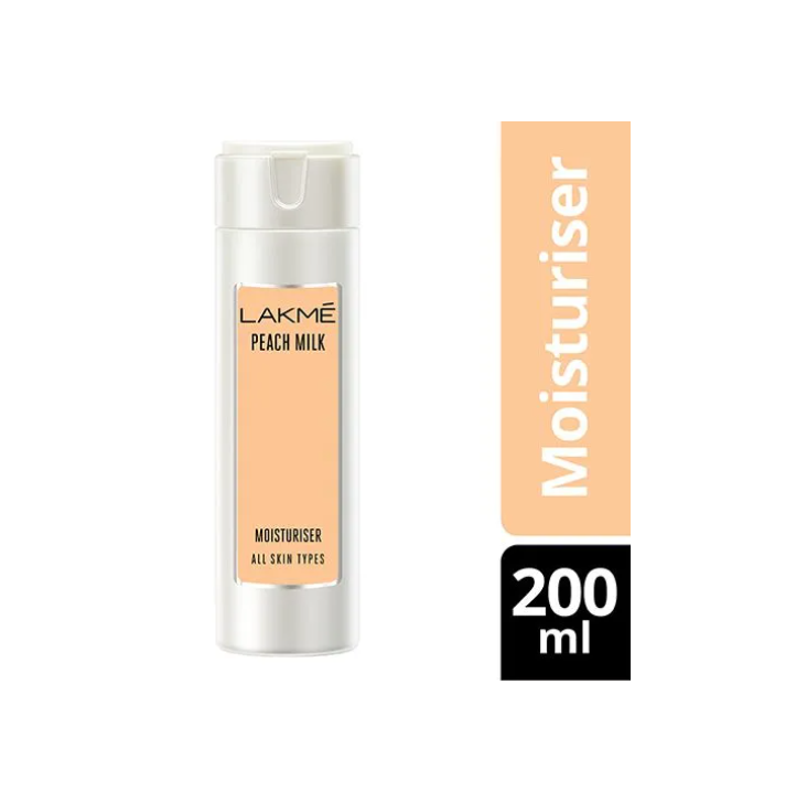 (200 ml ) Lakme Peach Milk Moisturizer Body Lotion