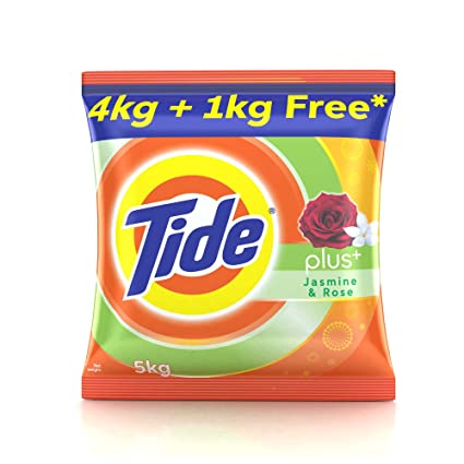 Tide Detergent Washing Powder - 4 kg + 1 Kg Free