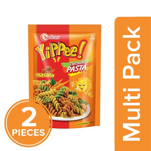 Sunfeast Yippee Tricolor Pasta - Masala, 2x70 g