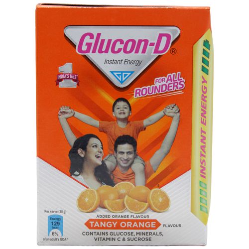 Glucon-D Instant Energy - Tangy Orange, 200 g Carton