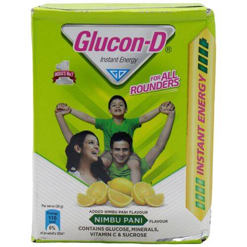 Glucon-D Instant Energy - Nimbu Pani, 200 g Carton