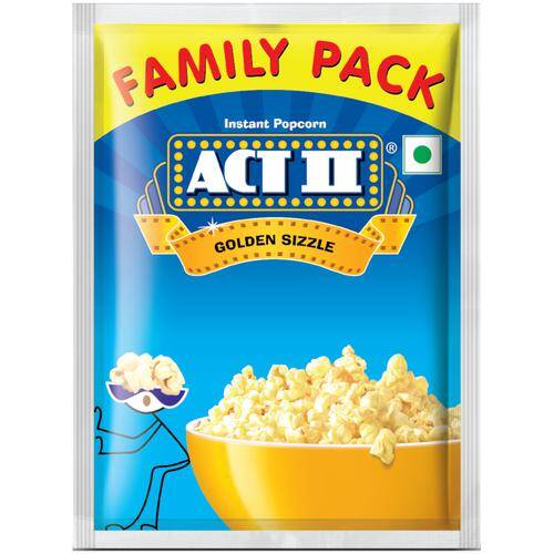 ACT II Instant Popcorn - Golden sizzle, 120 g Pouch