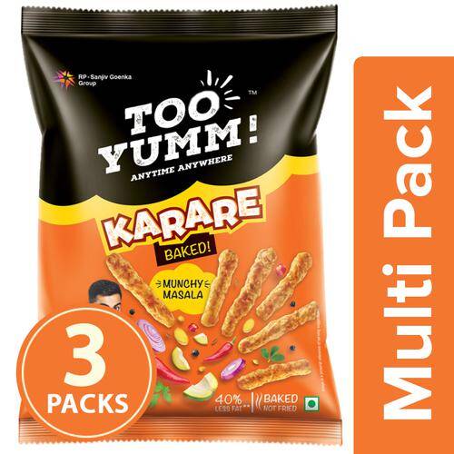 Too Yumm! Karare - Munchy Masala, 3x74 g Multipack