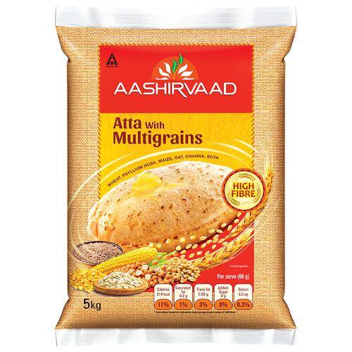 Aashirvad Multigrains Atta, 5 Kg Pouch