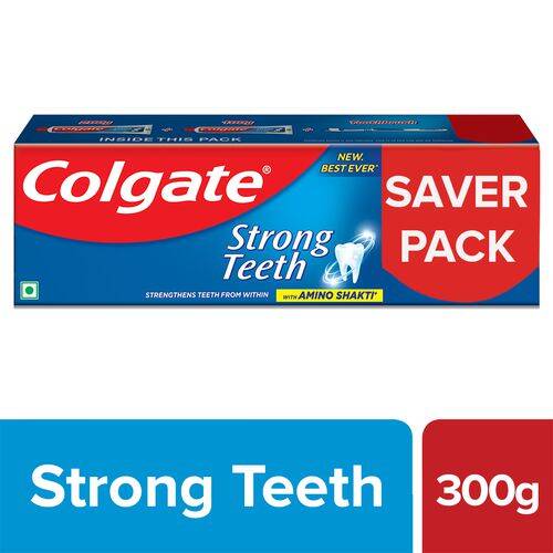 Colgate Strong Teeth Anticavity Toothpaste, 300 g Get Free Toothbrush