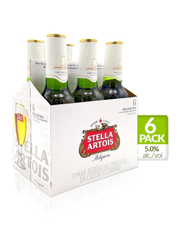 Cofreshy Colombia-Cerveza Stella Artois Sixpack x 6 und 330 ml