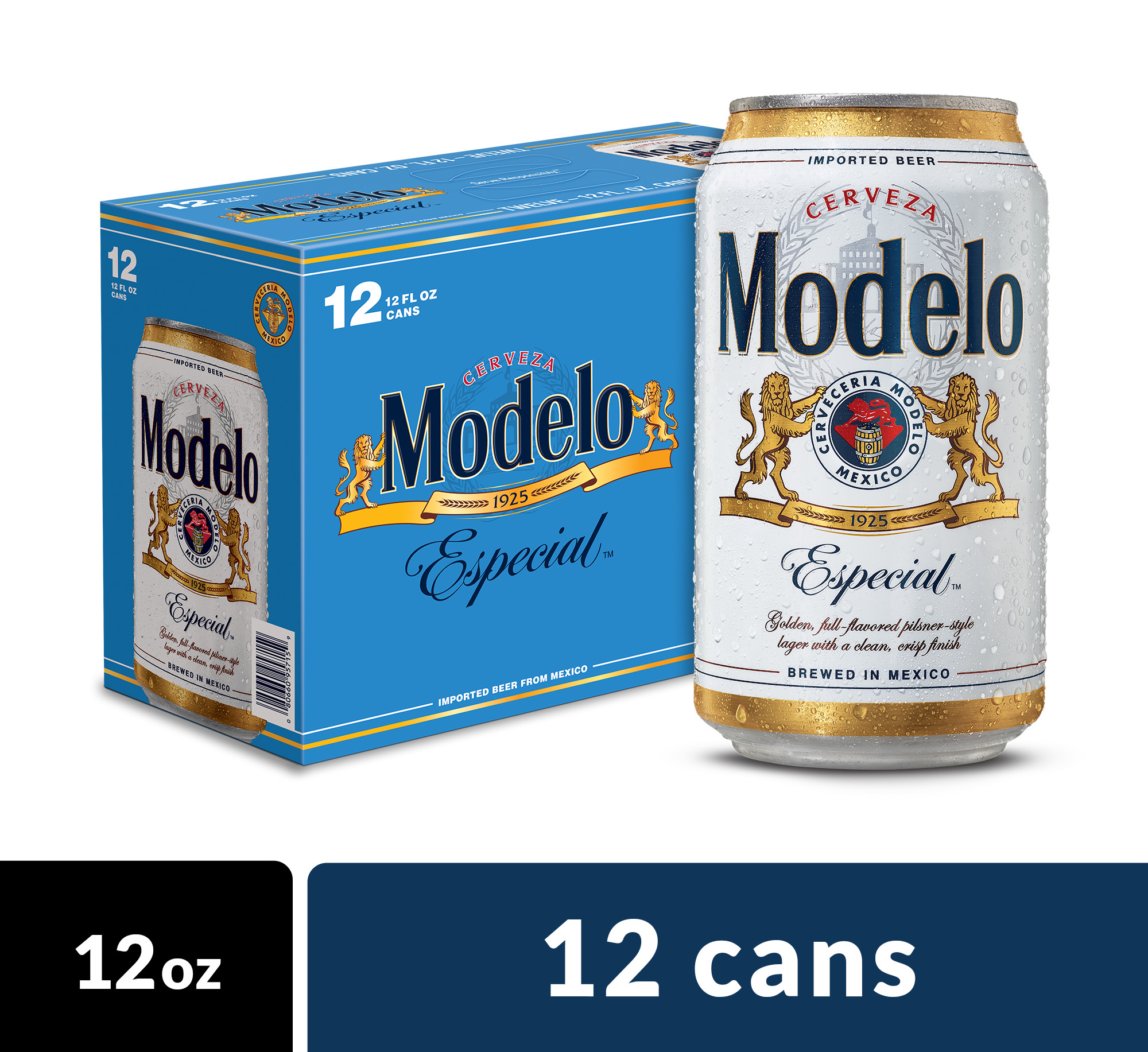 Modelo Especial Mexican Lager Beer, 12 pk 12 fl oz Cans, 4.4% ABV