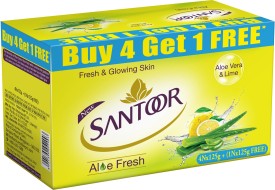 SANTOOR SOAP BUY 4 GET 1