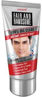 Emami Fair and Handsome 100% Oil Clear Face Wash, 100g