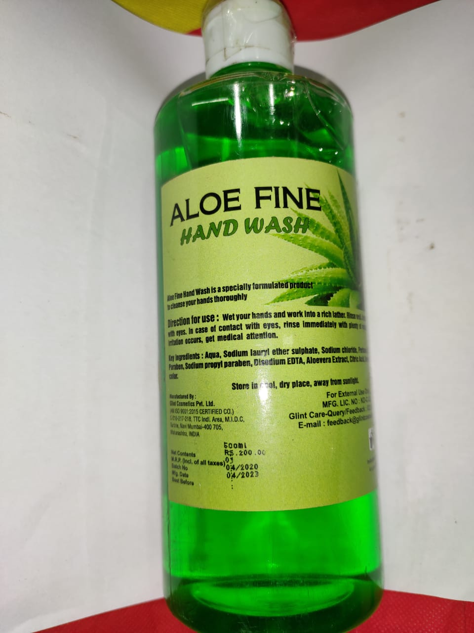 Aloe fine hand wash