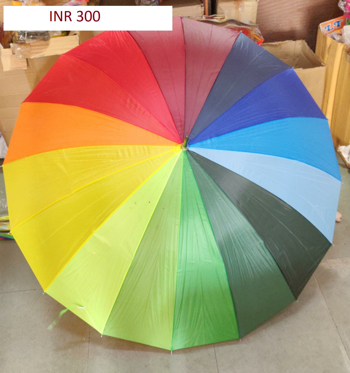 Umbrella - Matt-Transparent with print (Chatri)