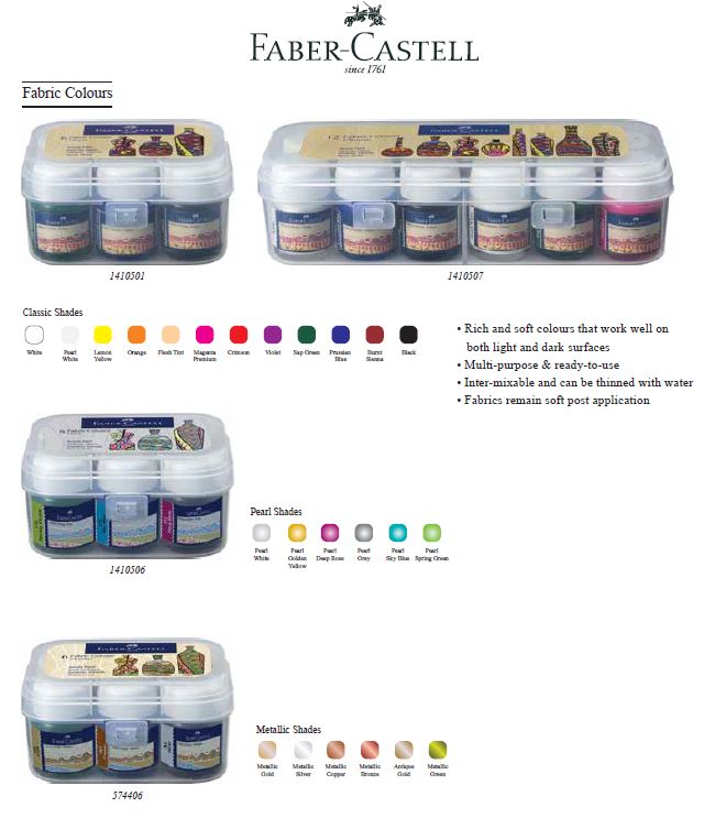 Faber-Castell Fabric Colours 