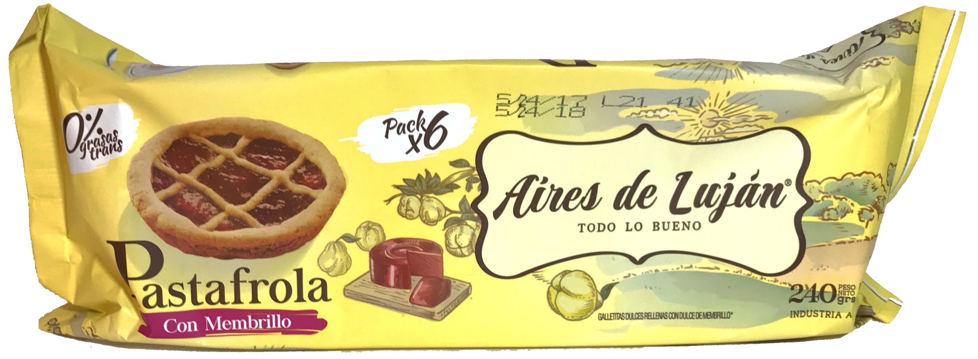 Pasta Frola Aires de Lujan 12 x 6 x 240 g