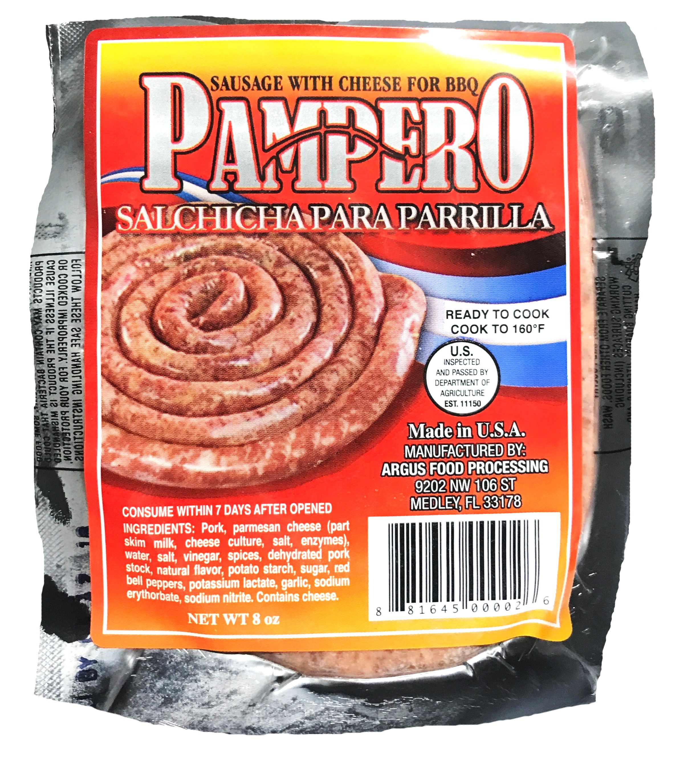 Salchicha Parrillera Pampero 20 x 8 Oz