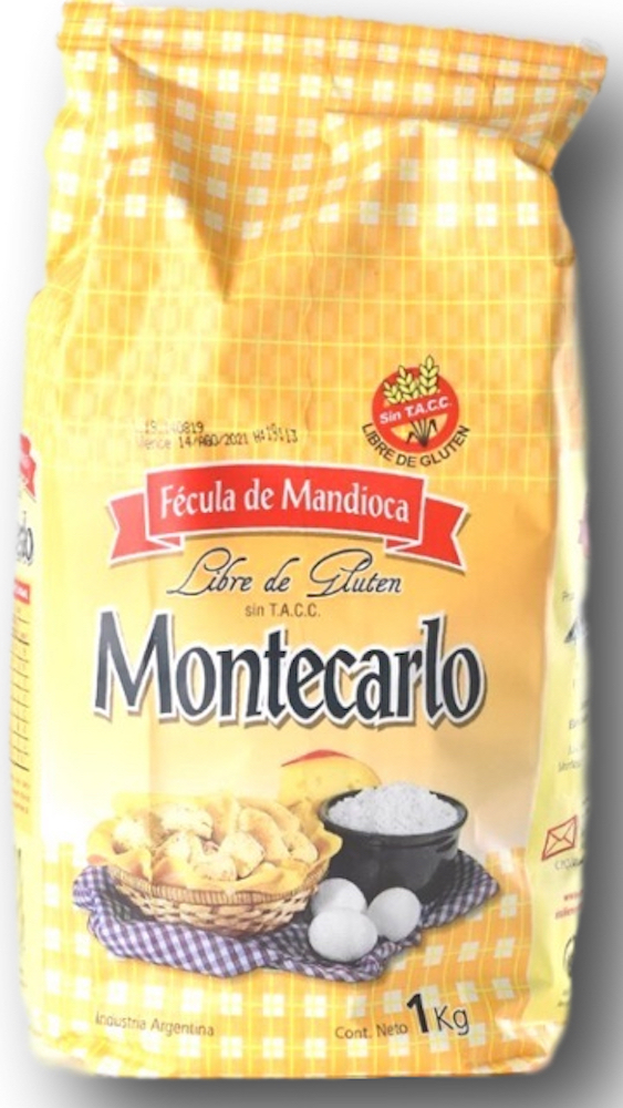 Fecula de Mandioca Gluten FREE Montecarlo 10 x 1 Kg