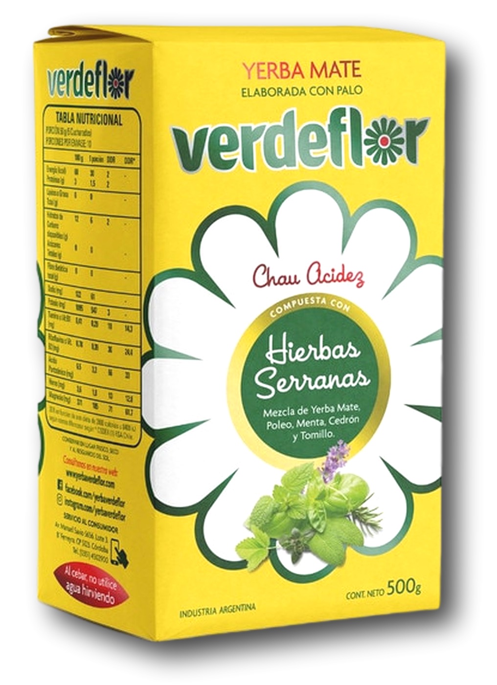Yerba Verdeflor Hierbas Serranas 12 x 500 g