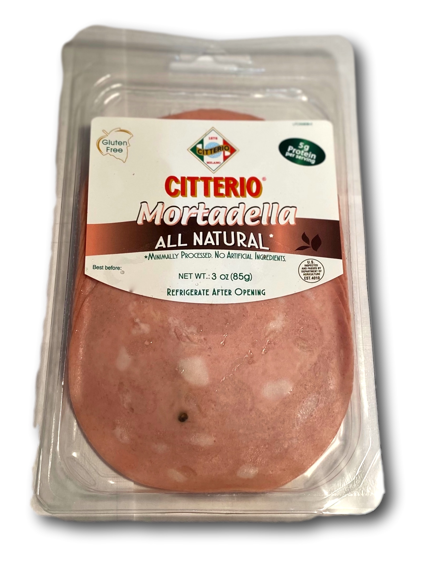 Mortadella All Natural Citterio 12 x 3 Oz