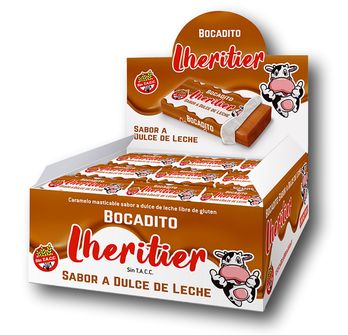 Bocadito Lheritier de Dulce de leche 12 x 52 x 12 g