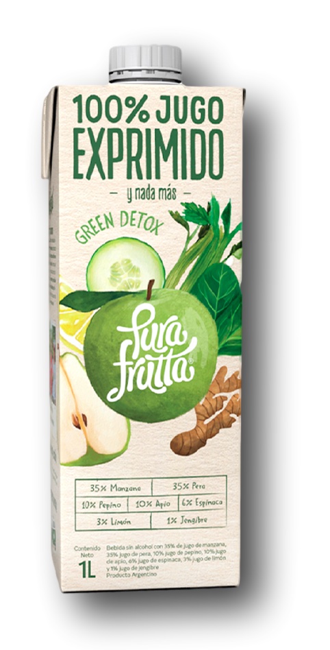 Jugo GREEN DETOX Pura Frutta NFC 8 x 1 litro