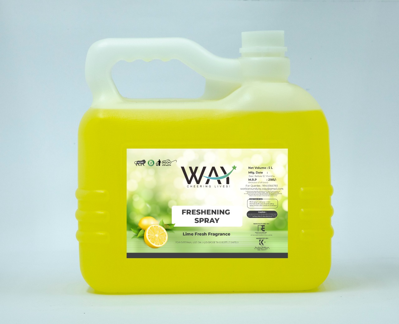 WAY FRESHENING SPRAY - 5 Litre