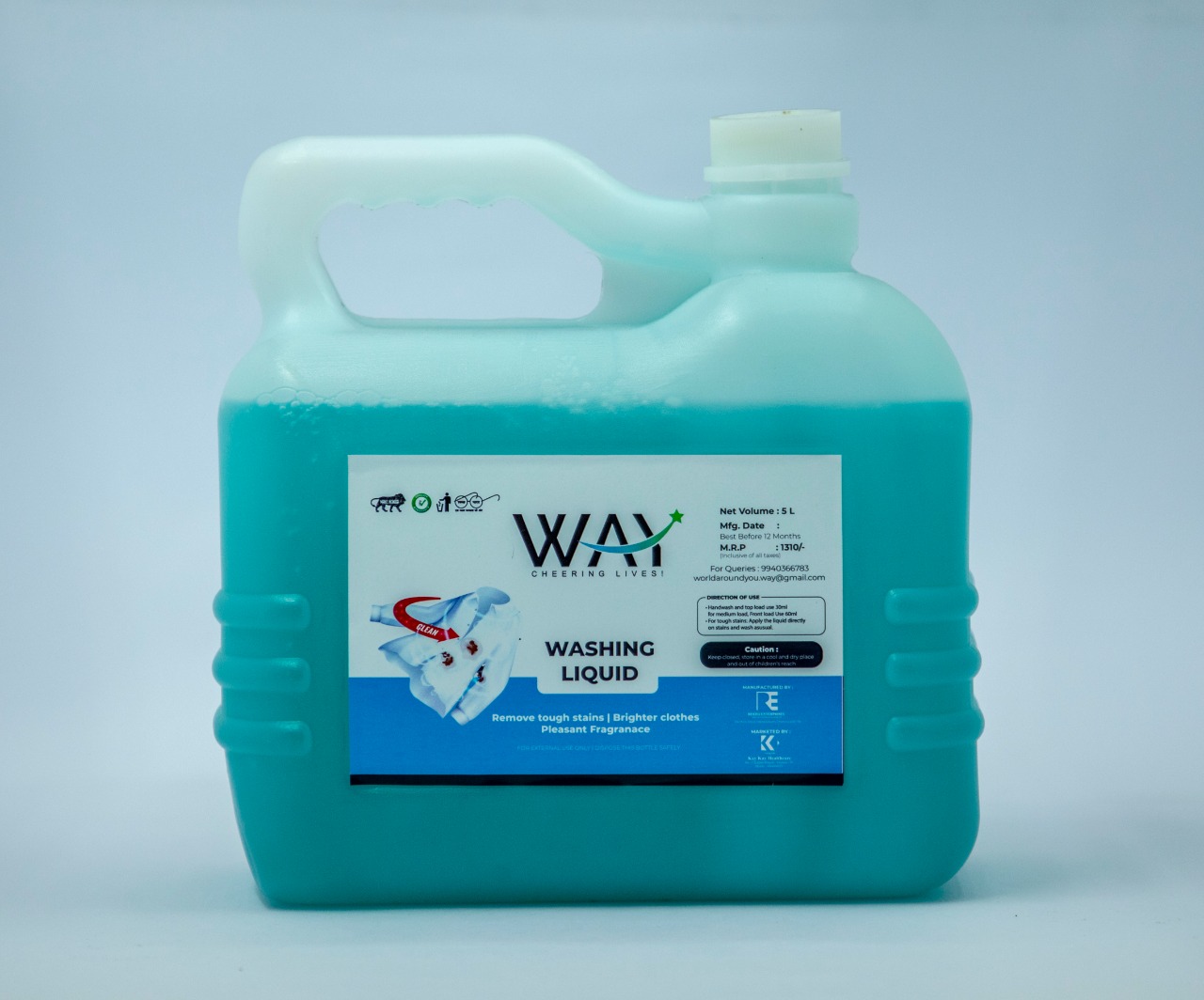 WAY FABRIC WASHING LIQUID - 5 Litre