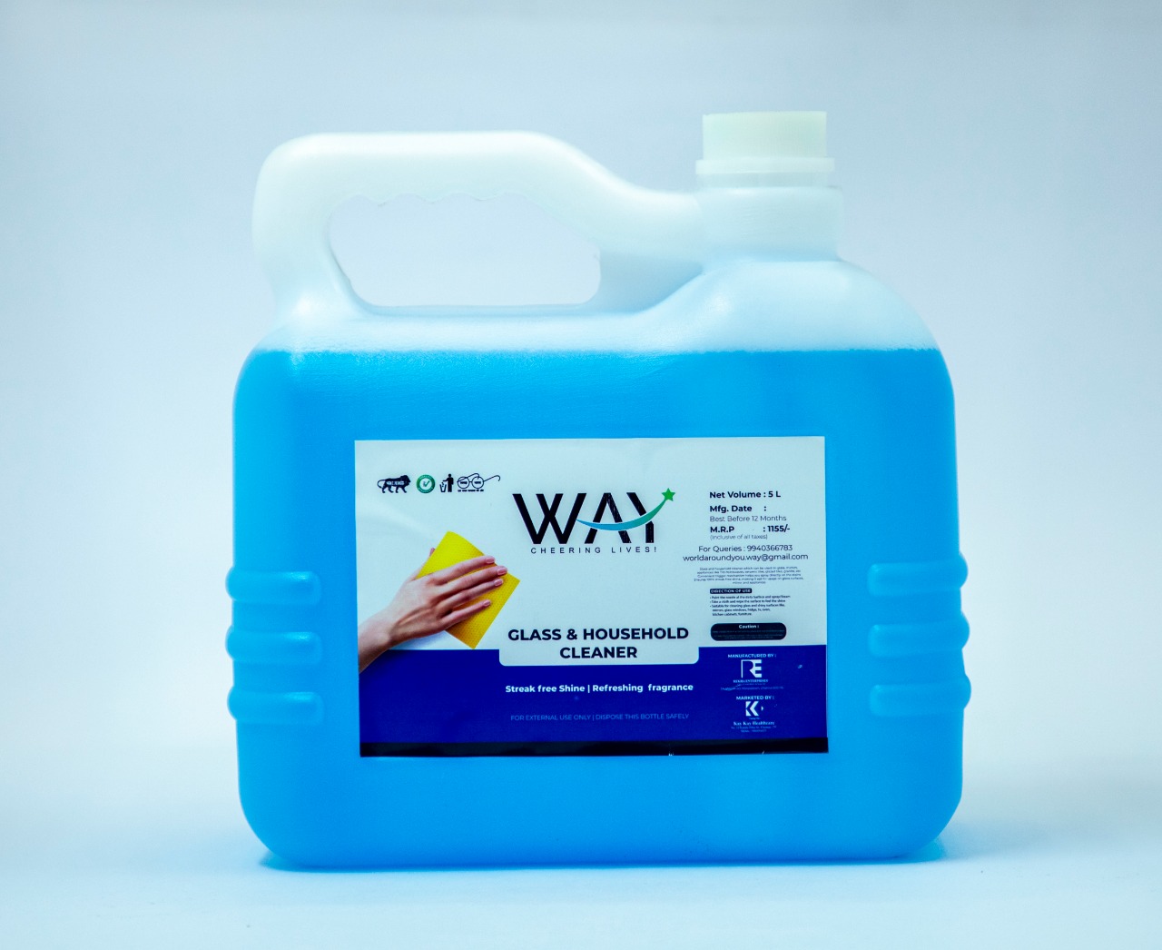 WAY GLASS CLEANER - 5 Litre