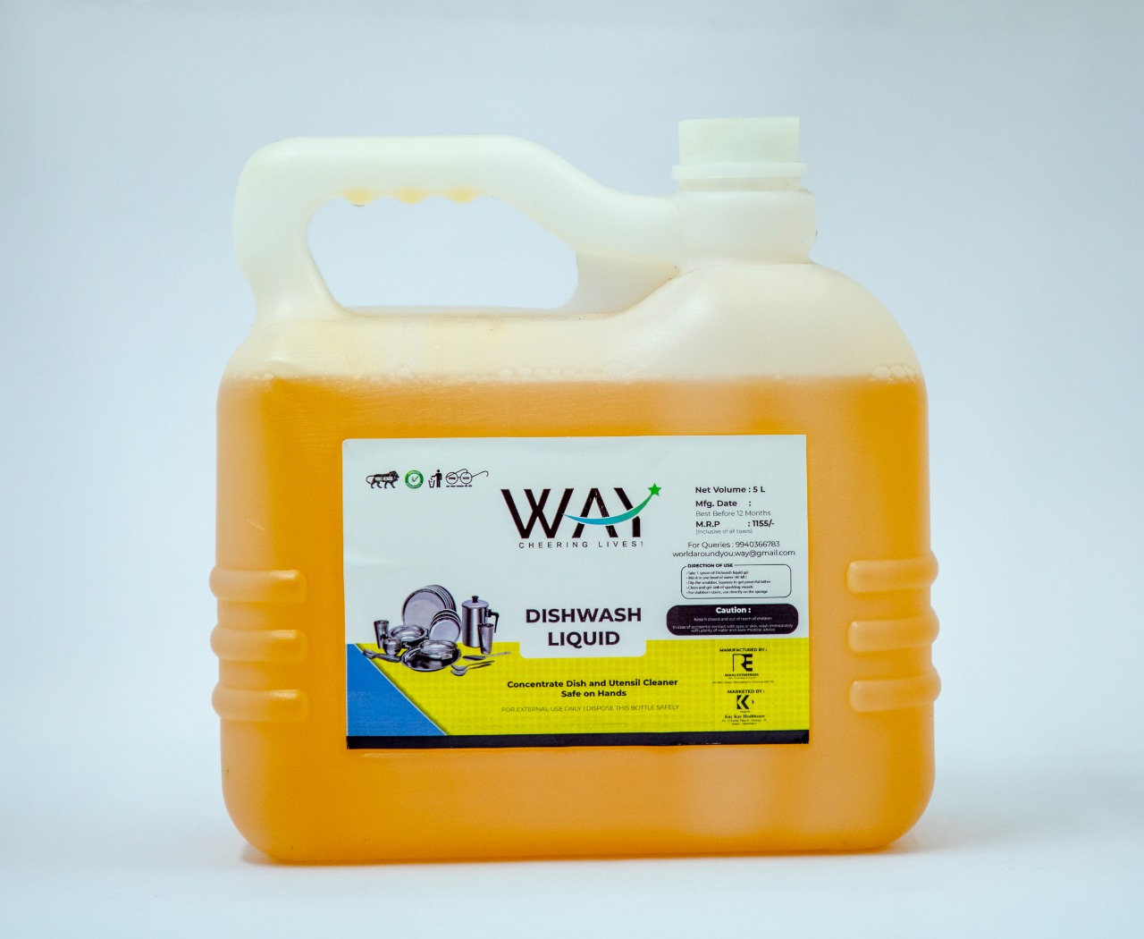 WAY DISH WASH LIQUID - 5 Litre