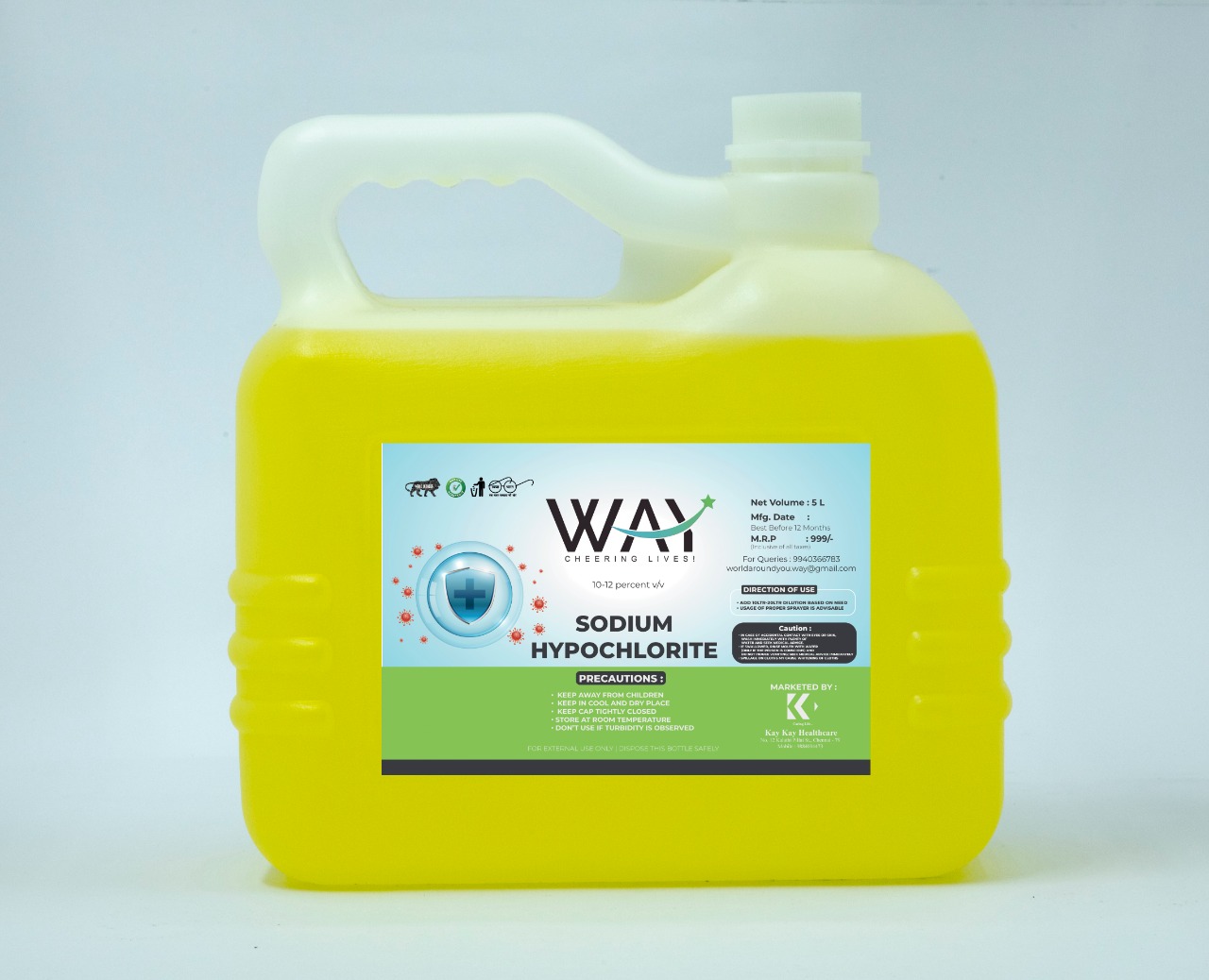 WAY SODIUM HYPOCHOLITE - 5 Litre