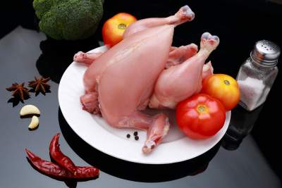 Chicken Whole - Skinless, With Bone, Flat Whole