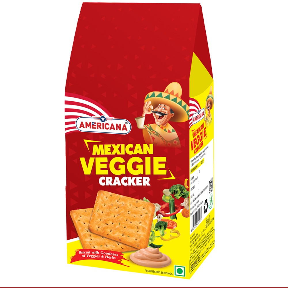 American Mexican Veggie Cracker 120 g