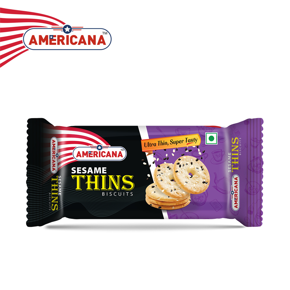 AMERICANA Sesame Thins Biscuits 36 g Pack