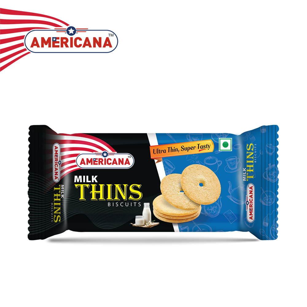 AMERICANA Milk Thins Biscuits 36 g Pack