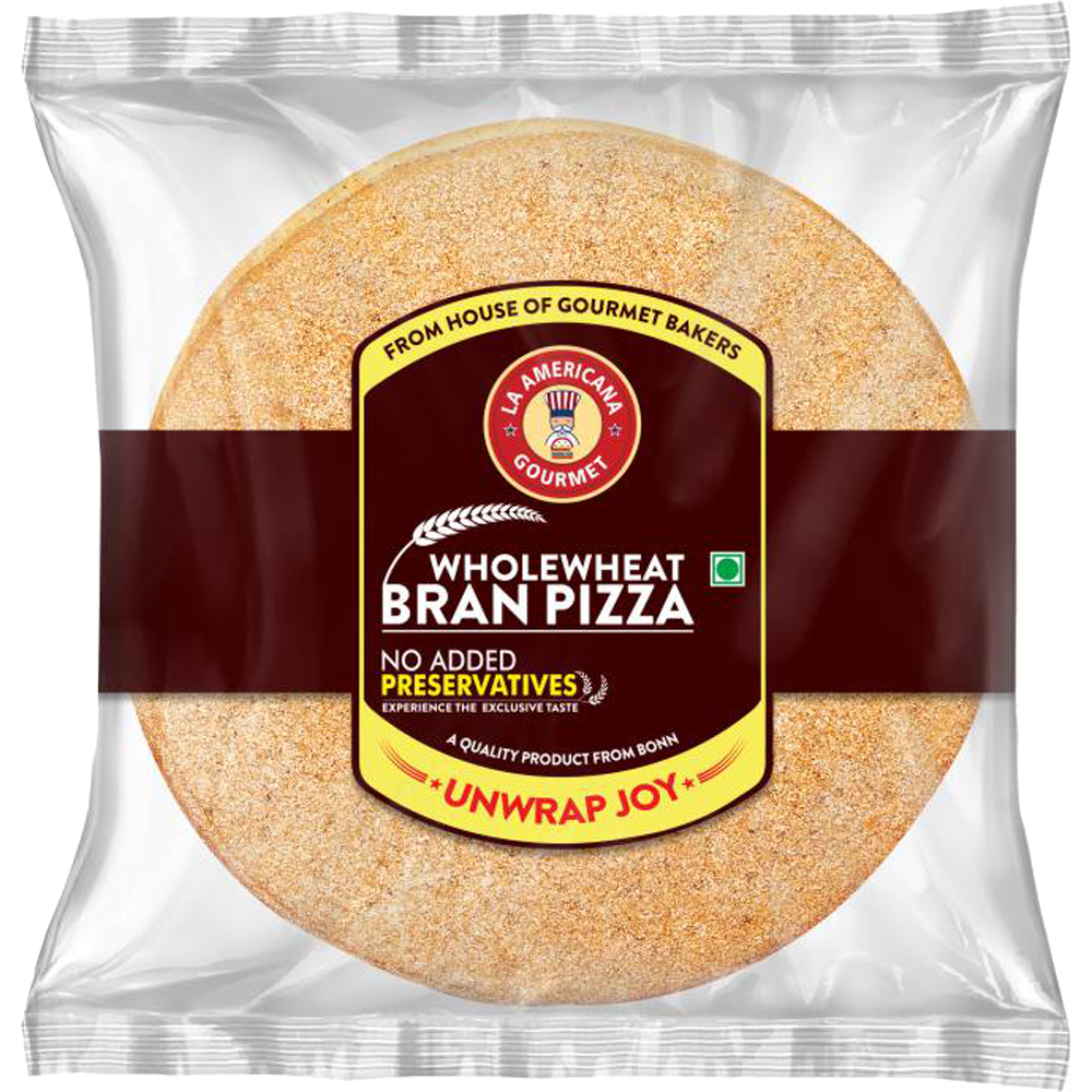 La Americana Wholewheat Bran Pizza 200 g