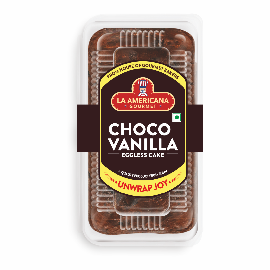LA Americana Eggless Choco Vanilla Cake 200 g Pack