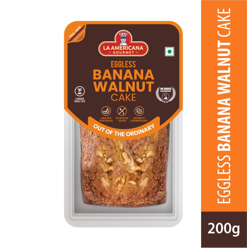 LA Americana Gourmet Eggless Banana Walnut Cake  by Bonn