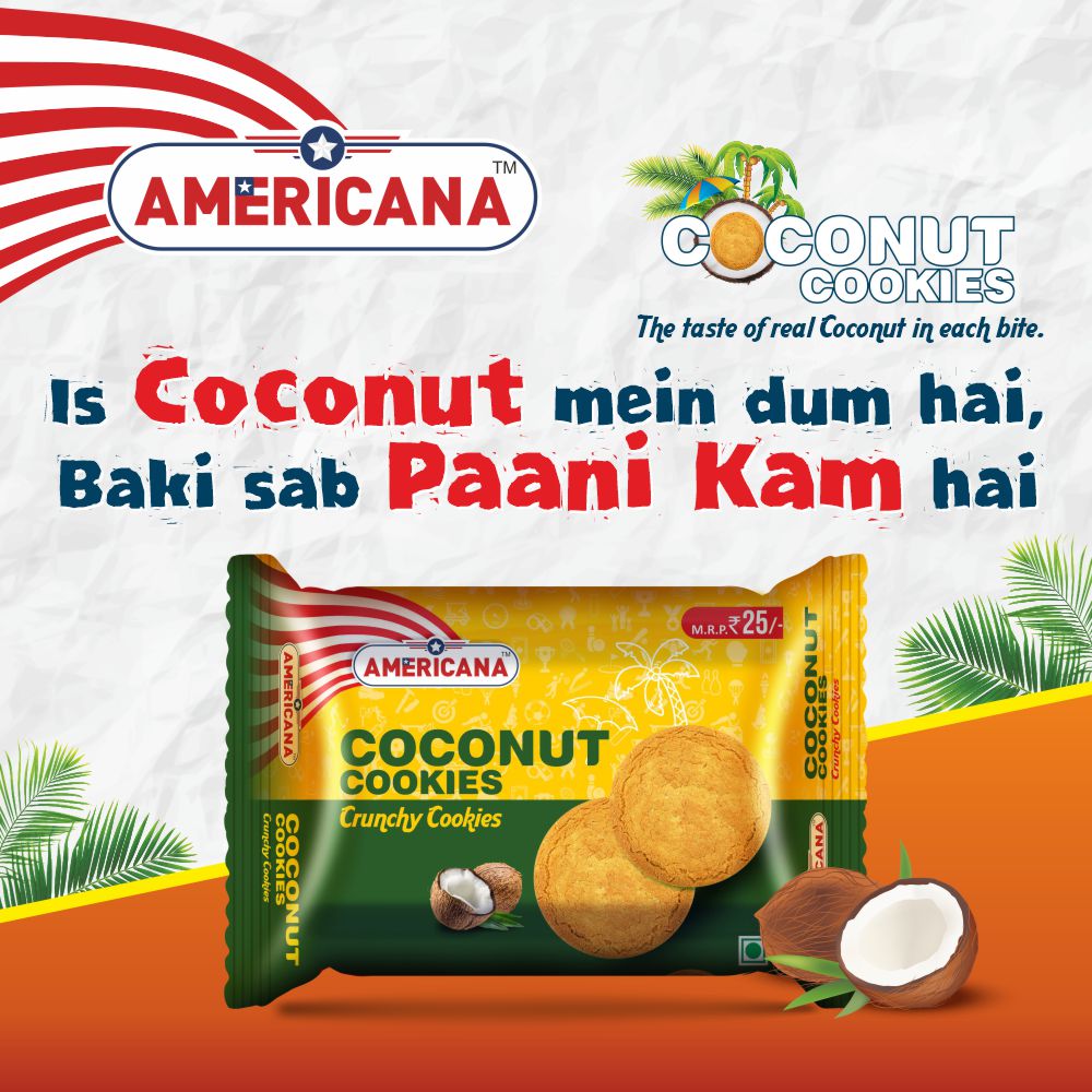 Americana Coconut Cookies, 200 g Pack