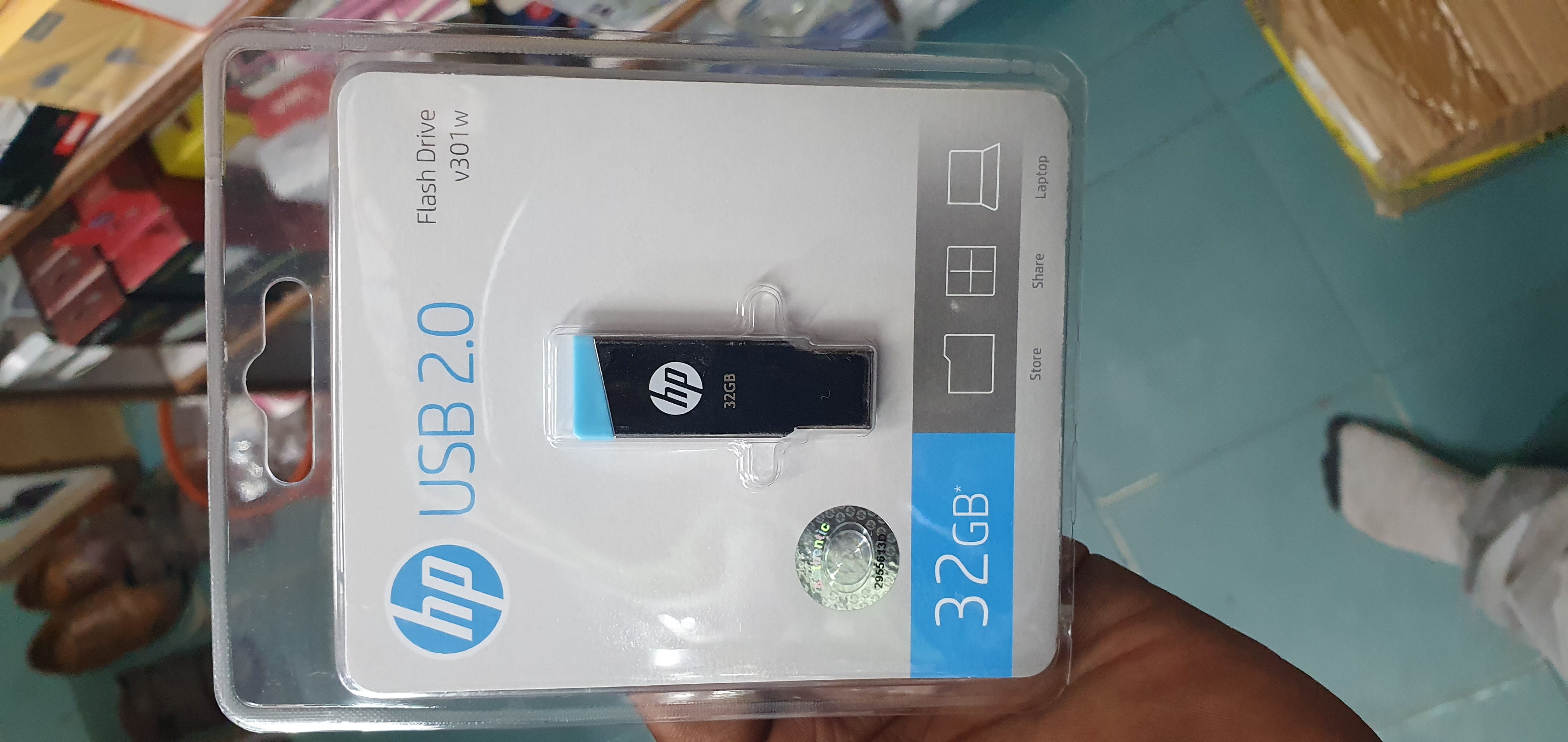 Hp 32gb steel pendrive