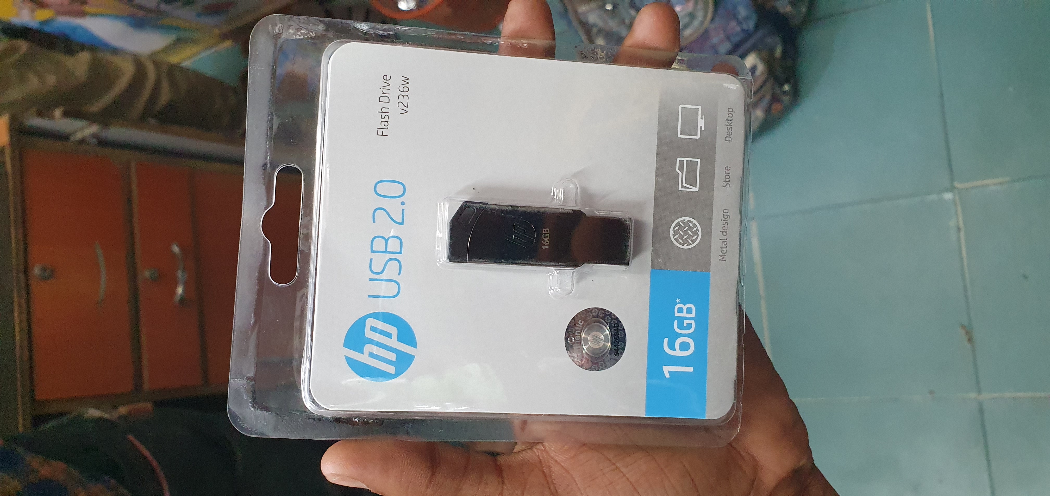 Hp 16gb pendrive steel body 