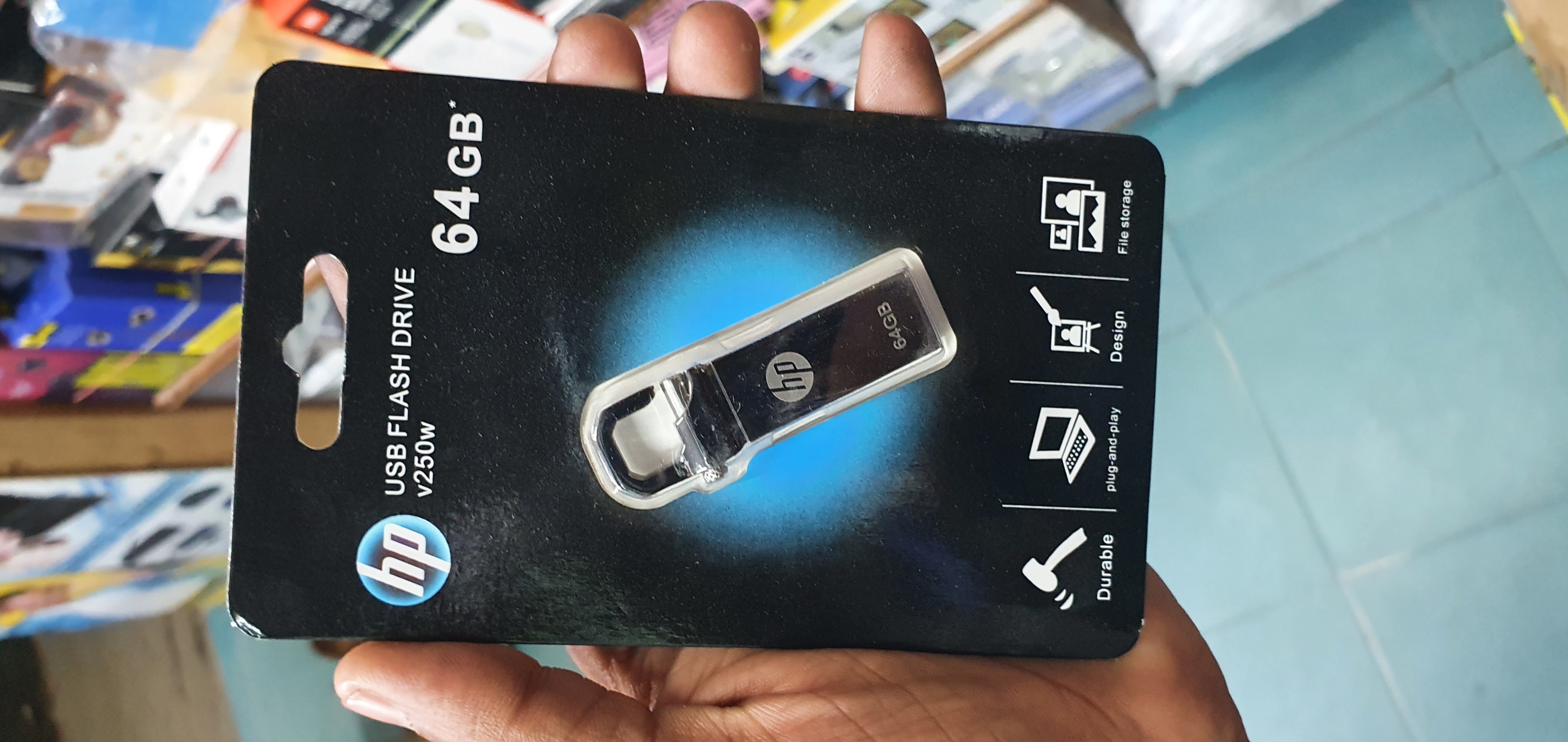 Hp 65 gb pendrive steel body 250w 