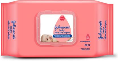 Johnson's Baby Skincare Wipes  (80 Wipes)