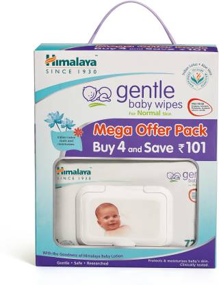 Himalaya Gentle Baby Wipes Mega Offer Pack (4 N X 72's)  (4 Wipes)