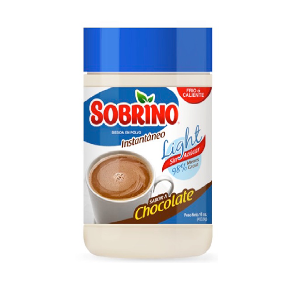 SOBRINO CHOCO LIGHT 12/08 OZ