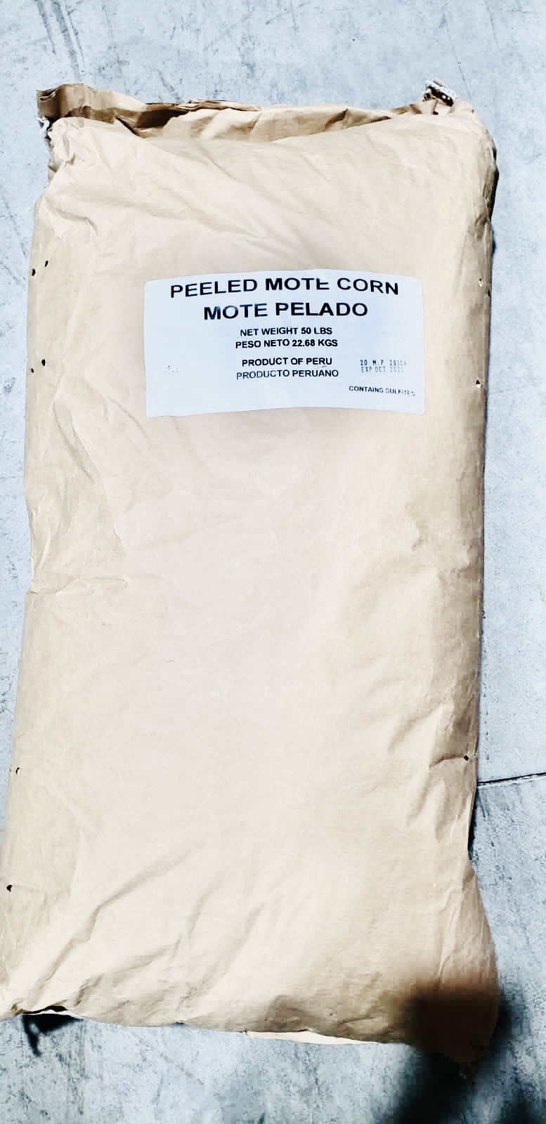 Mote Pelado - Saco 50 lbs