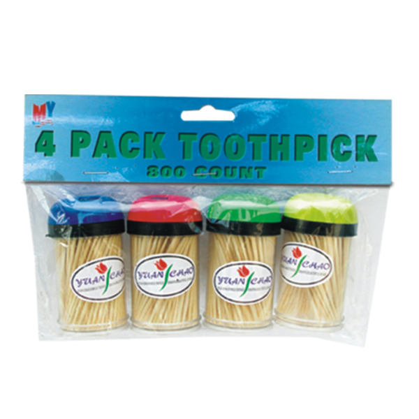 4pk Toothpick Bamboo (72/cs) Single Price #39004