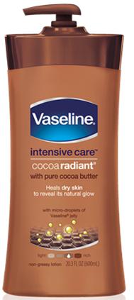 Vaseline Intensive Care Lotion Pump Cocoa Radiant 20oz/4pc