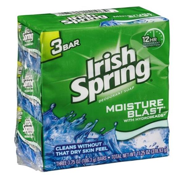 Irish Spring Soap Moisture Blast Bath 3pk (18/cs)